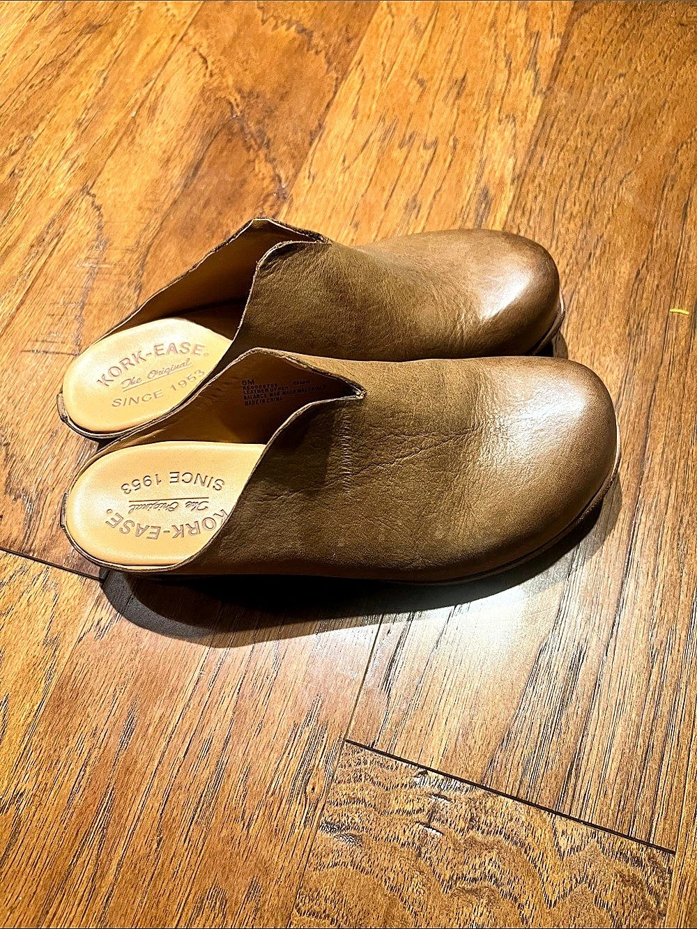 Kork-Ease clog mule Leather Clog Mules in Brown US 6M